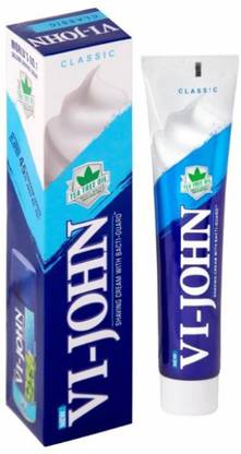 VI-JHON Classic Shaving Cream with Tea Tree Oil & Bacti-Guard