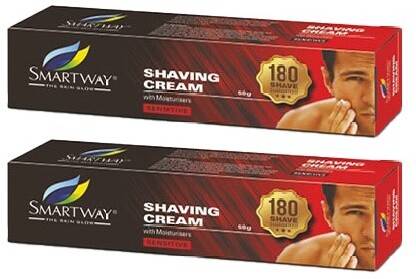 Smartway Shaving With Moisturisers Cream - Pack Of 2