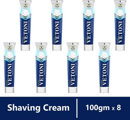 VETONI ECO PACK SHAVING CREAM Regular Skin Type For men (pack of 8)100GMS each(800gms)