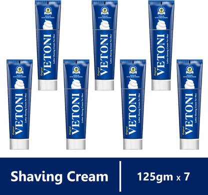 VETONI SHAVING CREAM Regular skin type |Lemon Grass oil|Vitami-E|(pack of 7)|840gms|