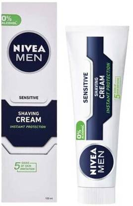 NIVEA MEN SHAVING CREAM INSTANT PROTECTION FOR SENSITIVE SKIN MADE IN GERMANY