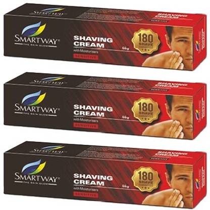 Smartway Shaving With Moisturisers Cream - Pack Of 3
