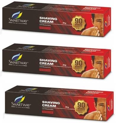 Smartway Shaving With Moisturisers Cream - Pack Of 3