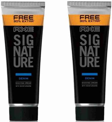 AXE Denim Lather Shaving Cream 78g x 2U (Pack of 2) With Masculine Cologne Fragrance