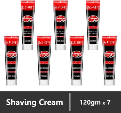VETONI COLLEGE BOY BLACK SHAVING CREAM FOR MEN (PACK OF 7)120GMSEACH |840GMS|