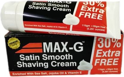 MAX-G SHAVING CREAM 150GM + BEARD GROWTH OIL