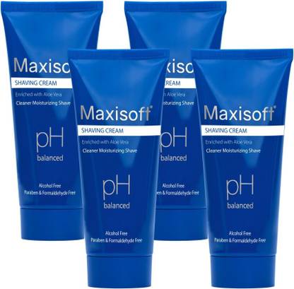 Maxisoft Shaving Cream 100 gm | With Aloe Vera & Shea Butter | pH Balanced