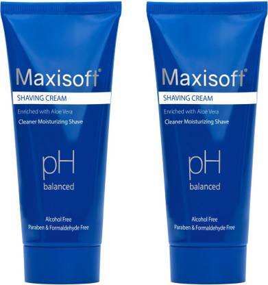 Maxisoft Shaving Cream 100 gm | With Aloe Vera & Shea Butter | pH Balanced