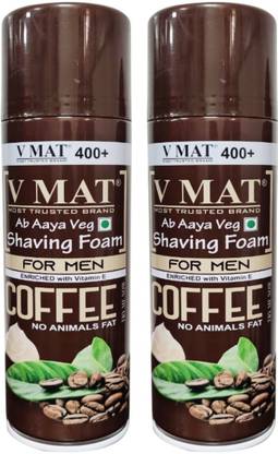 v mat Coffee Shaving Foam - Pack of 2