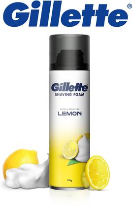 Gillette New Lemon Pre Shave Foam 196 g
