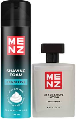 MENZ Luxury Combo Pack Sensitive Shaving Foam 250Gm & After Shave Lotion 100Ml