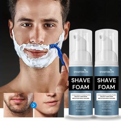smartdrops Shave Foam Soothers for Detoxifies & Rejuvenates Skin
