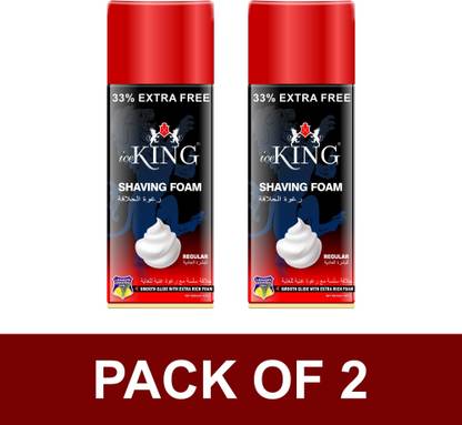 VETONI ICE KING SHAVING FOAM PACK OF 2 RED