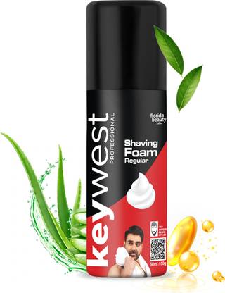 Keywest Professional Regular Pre Shaving Foam for Men, 50gm, Shave Foam for Men All Skin