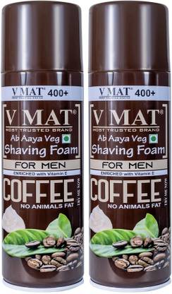 v mat Coffee Shaving Foam - Pack of 2