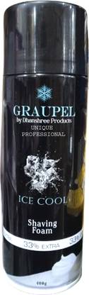 UNIQUE PROFESSIONAL ICE COOL SHAVING FOAM 400 GR PACK OF 1