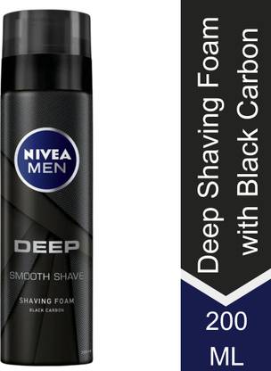 NIVEA Men Deep Smooth Shaving Foam with Black Carbon