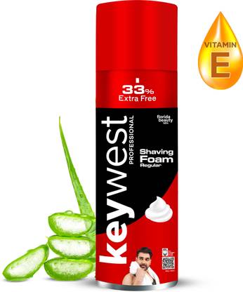 Keywest Pre Regular Shaving Foam for Men | Detoxifies & Rejuvenates Skin With Aloe Vera