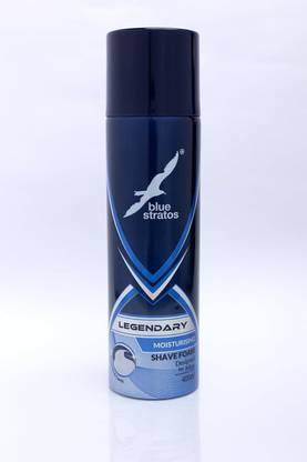 Blue Stratos Legendary Shave Foam 400 ml Skin Repair Shaving Foam for Cooling & Smooth Shave