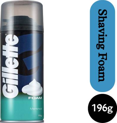 Gillette Classic Menthol Pre Shave Foam 196g #@ (Pack of 1)