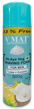 v mat LIME AND COCONUT SHAVING FOAM