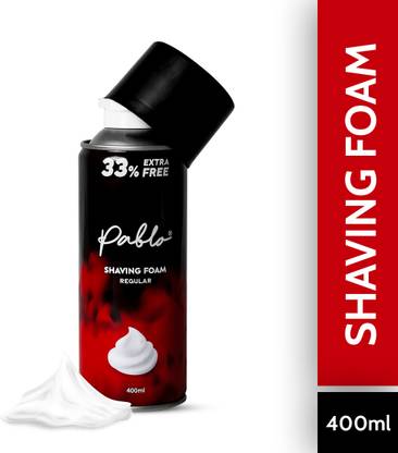 PABLO Shaving Foam For Men Moisturizing Shaving Cream Sensitive Skin 400ml (33% Extra)