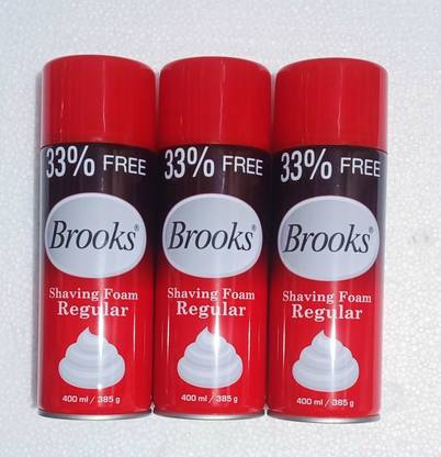Brooks BRKS Shaving Foam Regular 400ml (3pc)