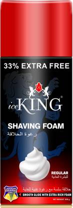 VETONI SHAVING FOAM ice king no.1 Red for Regular skin type(Pack of 1)|400gm|