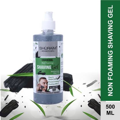 shuraim essentials Charcoal Shaving Gel Non Foaming Clear Cut Professional