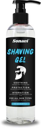 Sonavi Non Foaming Shaving Gel For Irritation Free Smooth Shave With Glycerin (250ML)