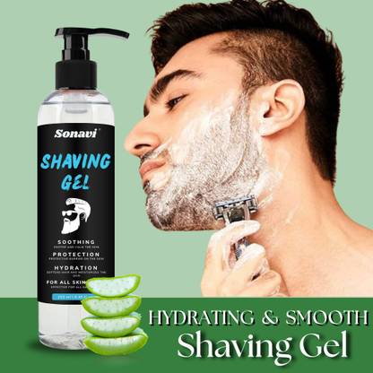 Sonavi Shaving Gel Ensures Easy Shaving Extra Sensitive Gel Formula