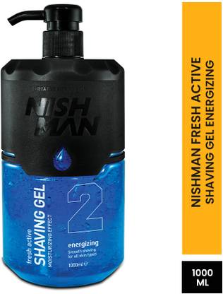 Nishman Energizing Non Foaming Shaving Gel | Vegan, No Sulfates, Parabens or Silicones