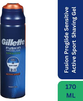 Gillette Fusion Proglide Sensitive 2 in 1 Active Sport Shave Gel