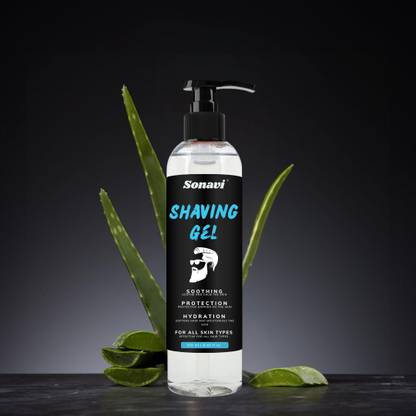 Sonavi Non Foaming Shaving Gel For Men Smooth Shaving