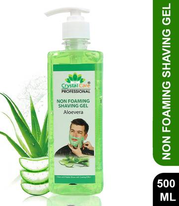 Crystal Care Professional Essentials Aloe Vera Shaving Gel is a non foaming gel design smooth