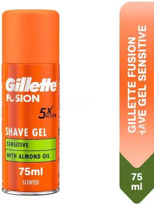 Gillette Fusion 5x Action Shave Gel WIth Almond Oil 75 ml