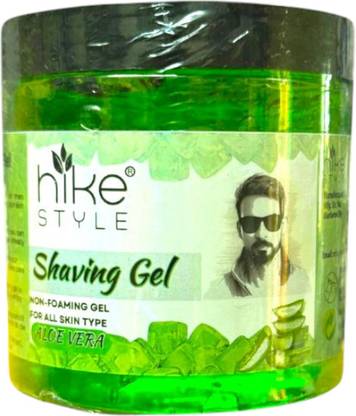 HIKE STYLES Shaving Gel 500ML , Non Foaming Shaving Gel 500ml (ALOEVERA)