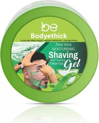 bodyethick Aloe Vera Shaving Gel Non Foaming Clear Cut