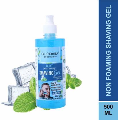 shuraim essentials Mint Shaving Gel Non Foaming Clear Cut Professional