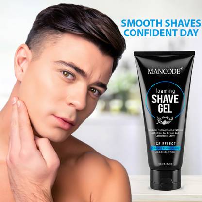 MANCODE Foaming Shave Gel for Men Acohol Free Minimizes Risk of Nicks Cuts Razor Burn