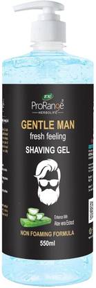 SAI ProRange Non Foaming Shaving Gel | Men Shaving Gel (550 ML) (Icy Blue)