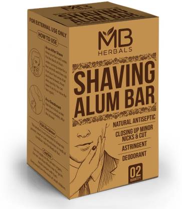 MB Herbals ALUM BLOCKS Shaving Soap