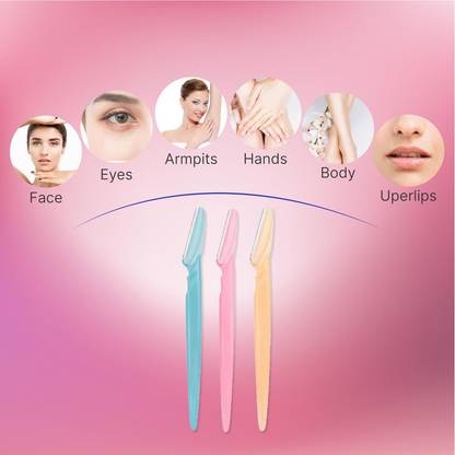 ActrovaX Safe and Easy Knife for Trimming and Shaping Eyebrows, Women