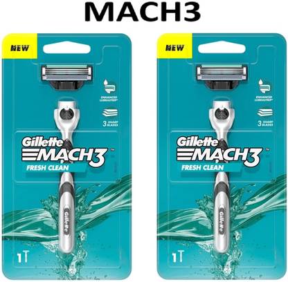 Gillette MACH3 FRESH CLEAN PACK OF 2, Men