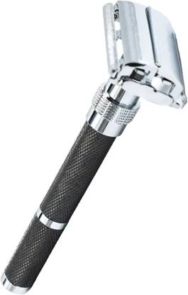 UBRONIK Professional Butterfly Open Double Edge Razor with Long Handle for Precision, Men
