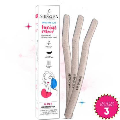 Shinzura Clear Edge Face Razor – Dermaplaning Razor for Radiant Skin, Women