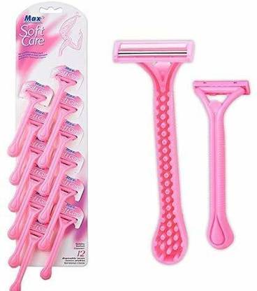 Mobonfashion Disposable Body & Bikini Shaving Razor For Women Pink, Women