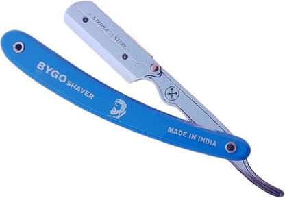 BYGO Straight shaving Razor easy to use in plastic handle for men & women, Men & Women