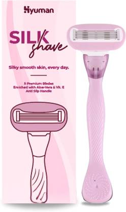 Hyuman SilkShave Body Shaving Razor | 5 Blade Easy Hair Remover, Women
