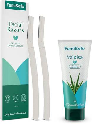 Femisafe FACE RAZORS (ECO-FRIENDLY)&ALOE GEL, Women